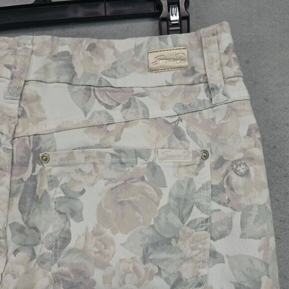 Seven7 High Rise Tummyless Skinny Jeans Womens 8 Pastel Floral Printed Slimming - Picture 6 of 11